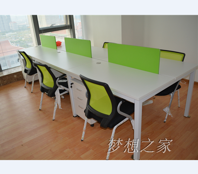 厦门办公家具简约4人组合屏风卡位办公桌椅电脑桌隔断办公职员桌